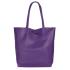 Geanta shopper din piele naturala DiAmanti Luisa Violet